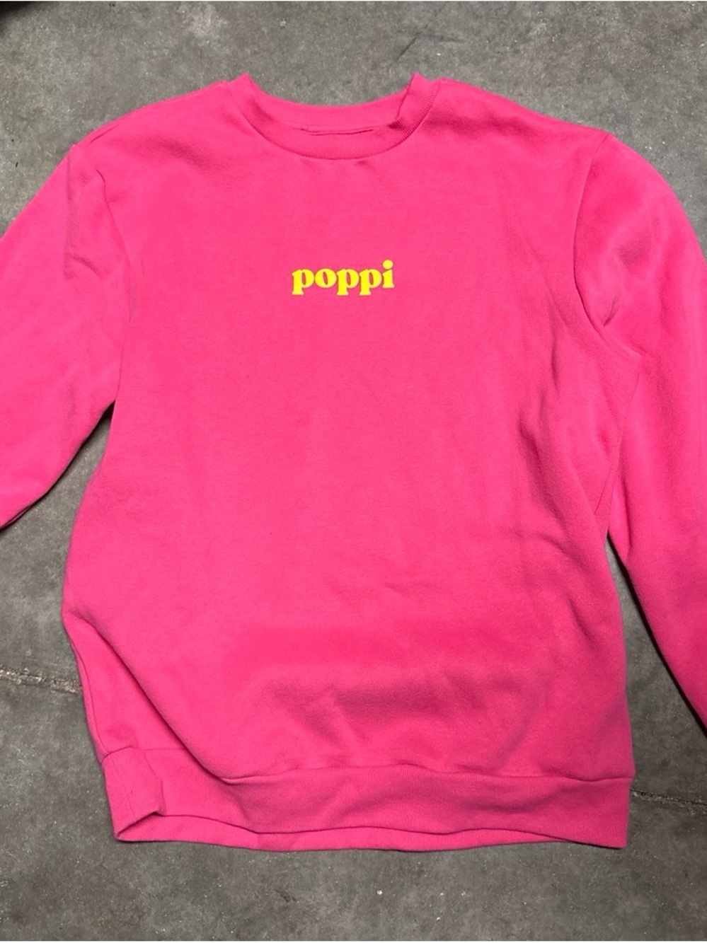 Poppi Pink Crewneck Sweater - Alix Earle size S NWOT